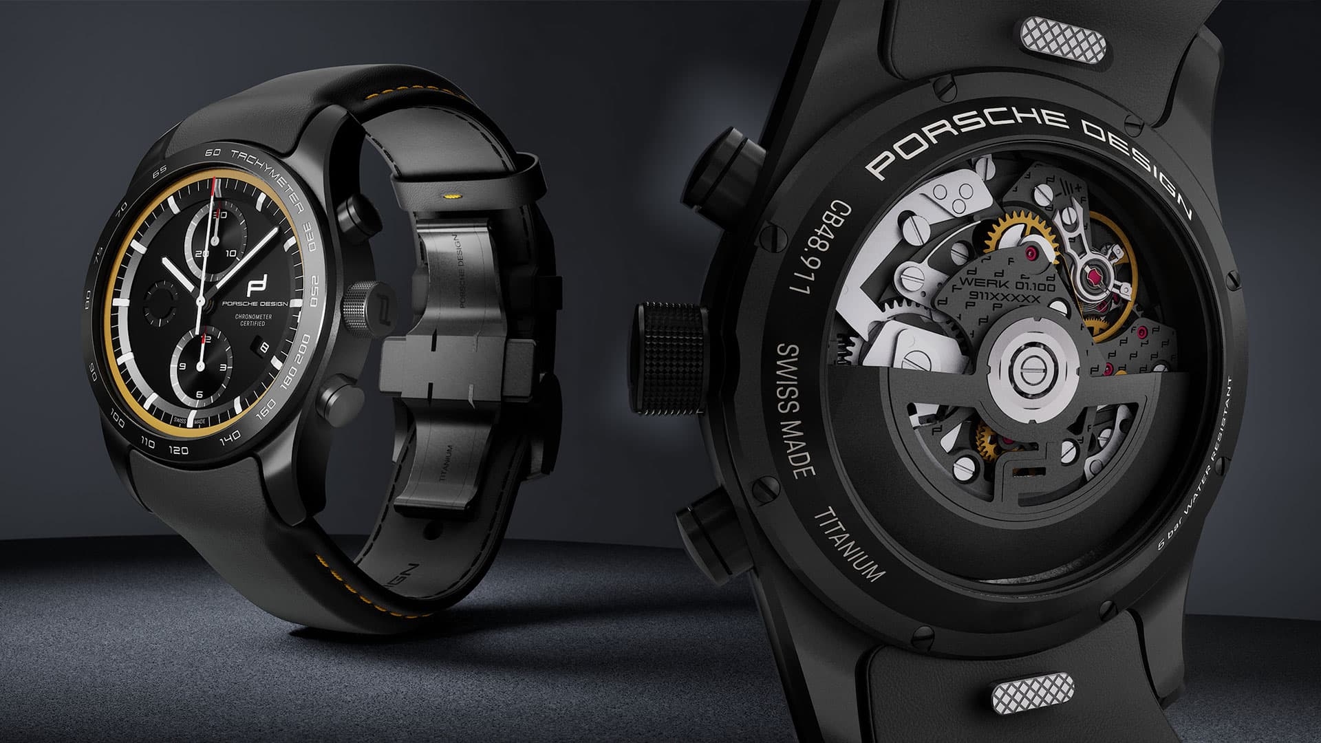 Detailansicht des Chronographen