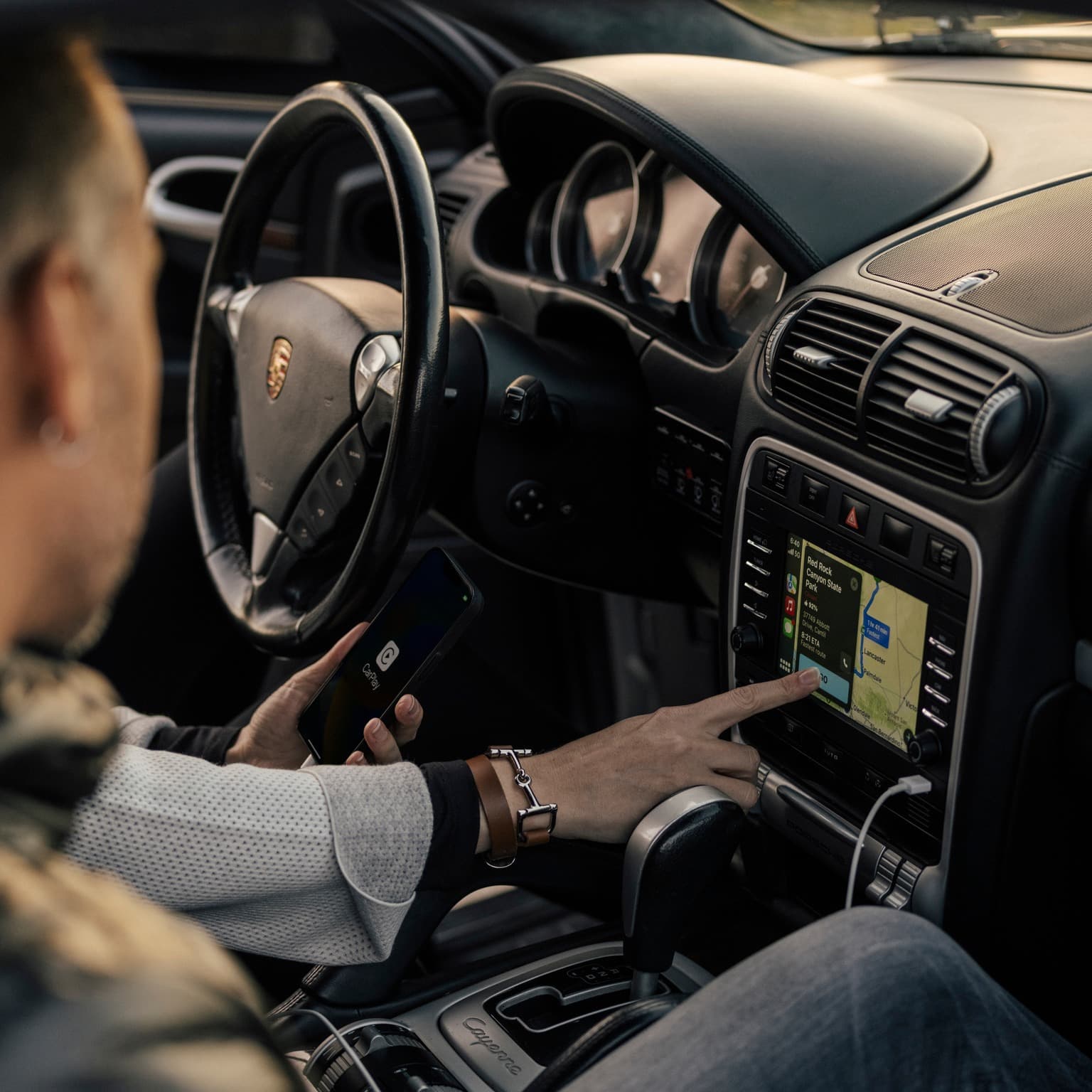 two persons in a car with a PCCM
