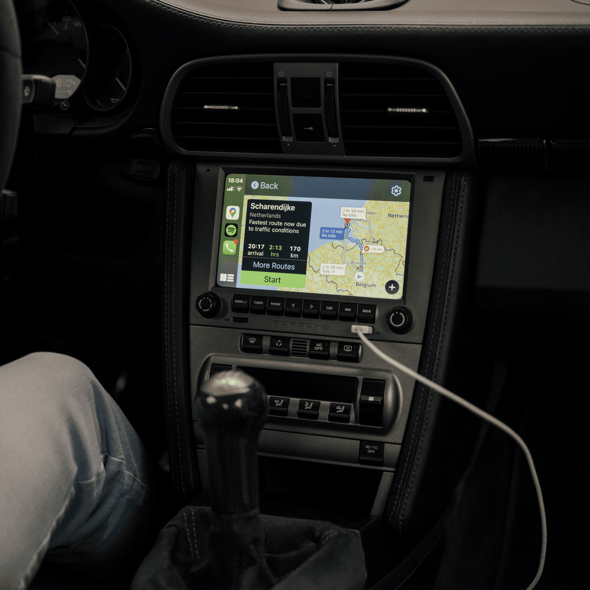 close up of a PCCM system in a car