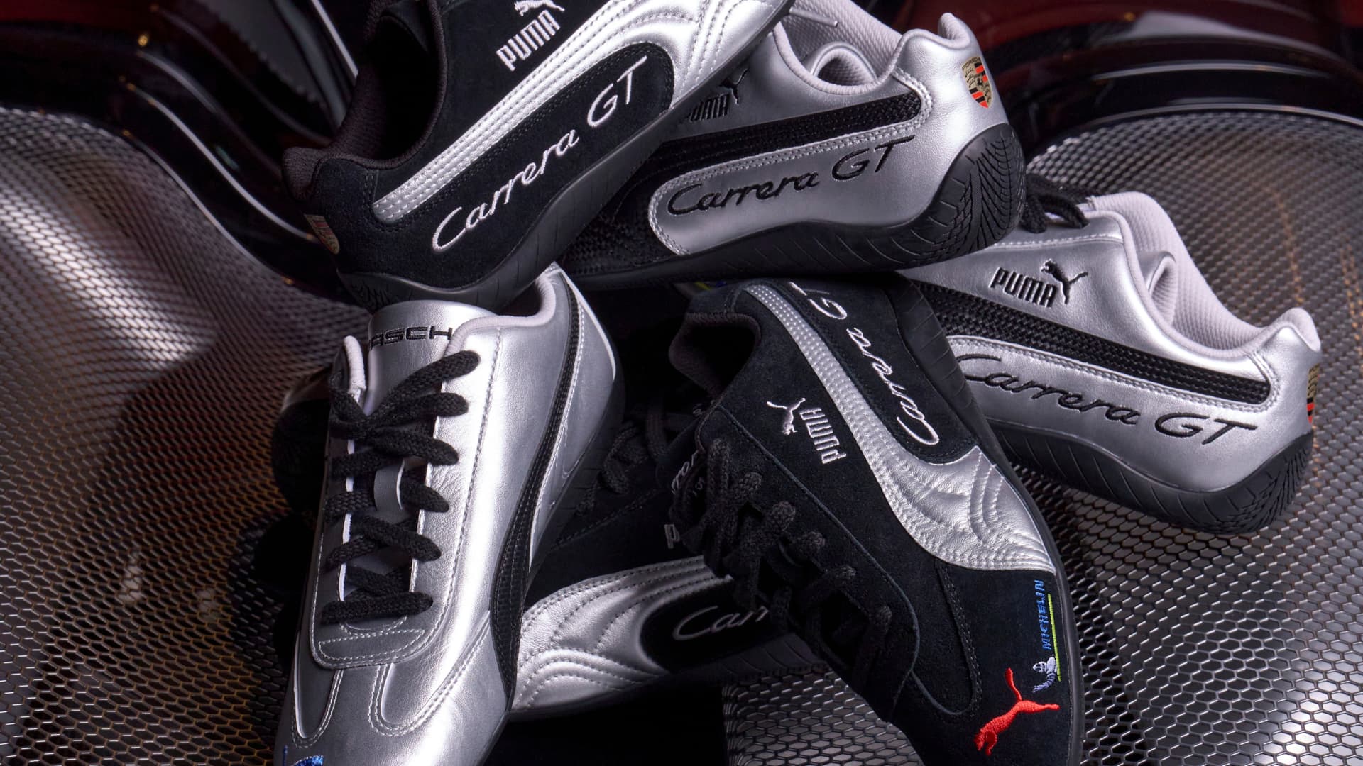 Puma Speedcat Porsche Carrera GT 25th Anniversary in black and silver colorway