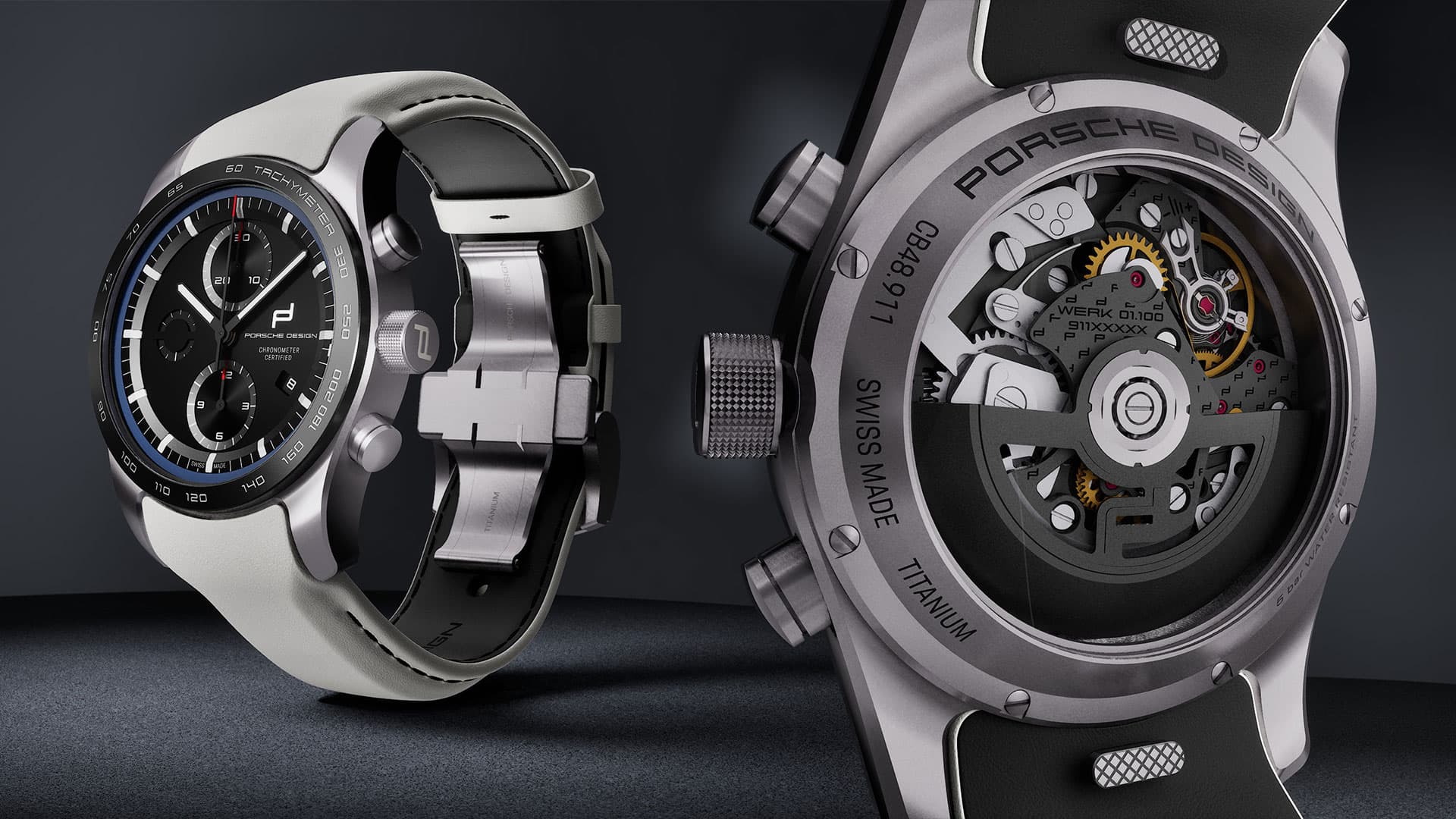 Detailansicht des Chronographen