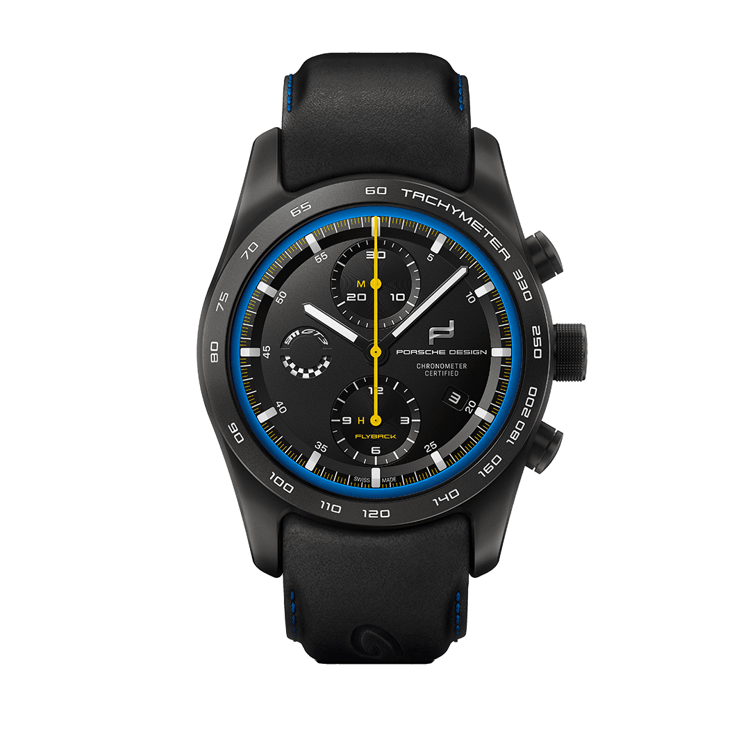 Pictured is the Chronograph 911 GT3 Porsche wristwatch