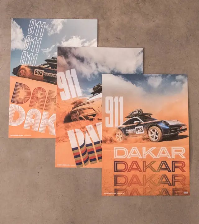 Juego de pósteres - 911 Dakar