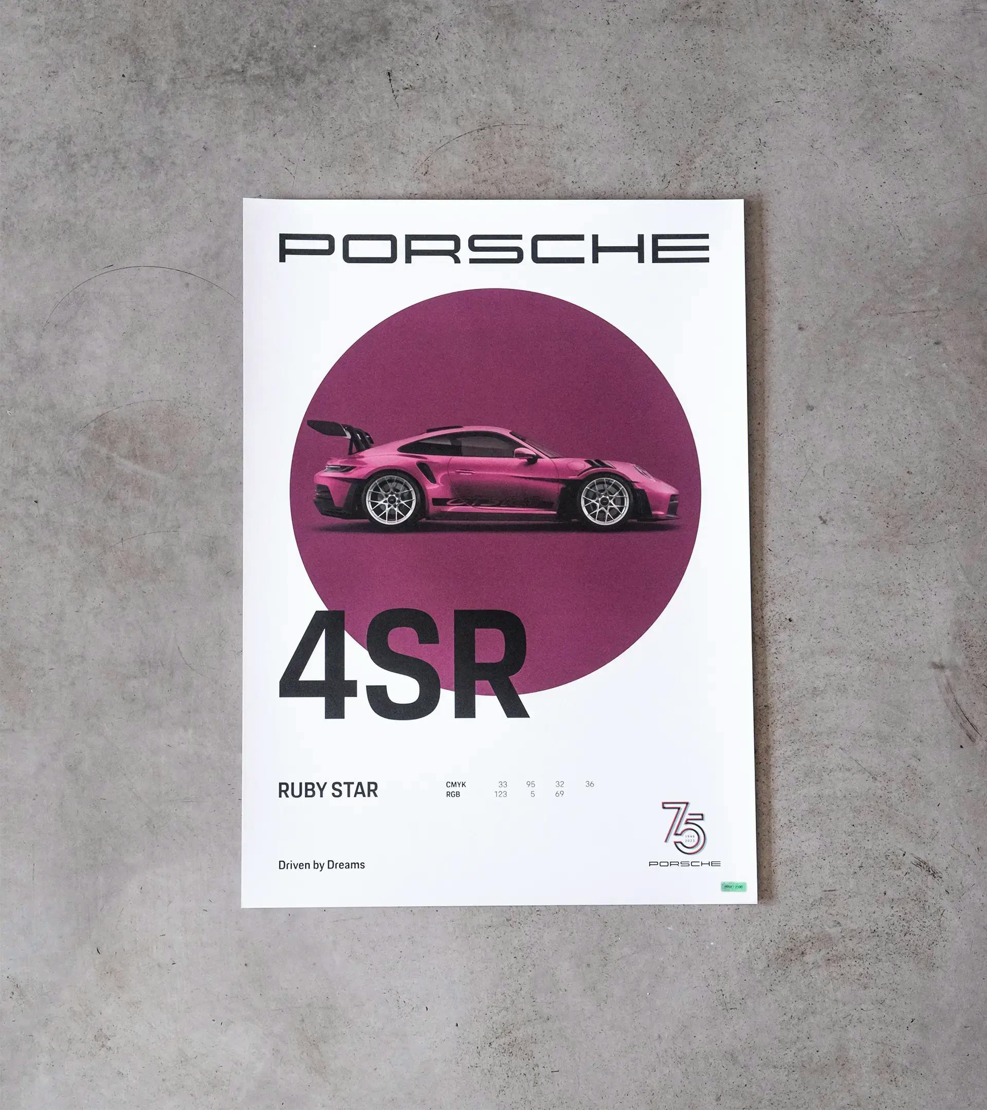 Porsche Poster Set – 75Y – Driven by Dreams 5
