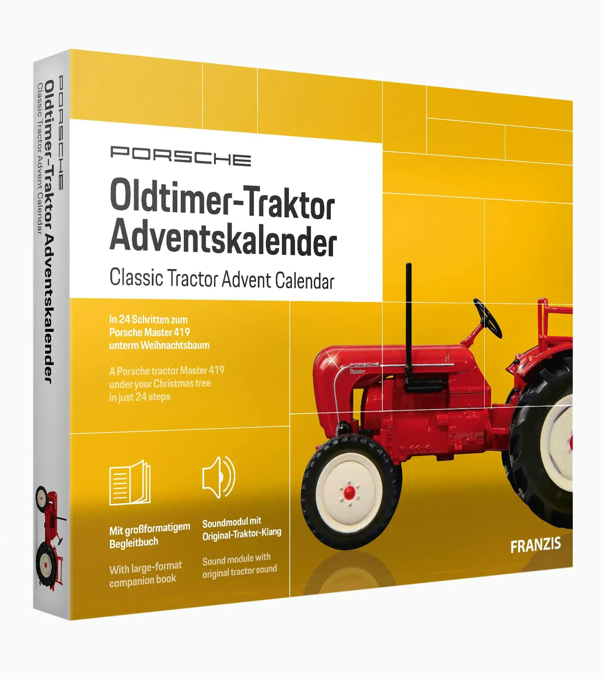 Porsche Oldtimer-Traktor Adventskalender 1