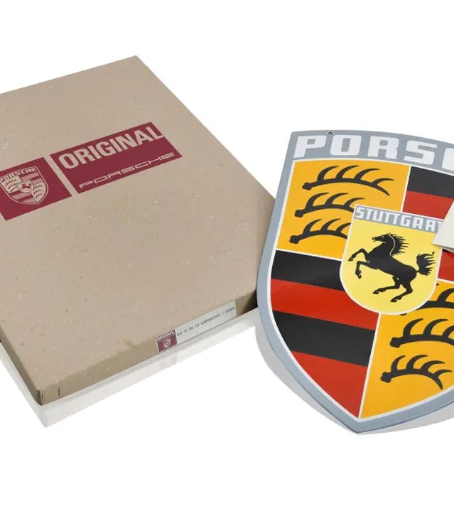 Enamel plate - Porsche Crest